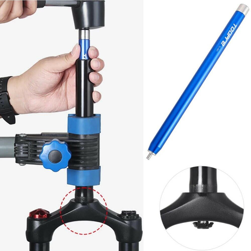 Bicycle Threadless Headset Star Nut Install Tool Remove Expansion Sleeve Installer Driver 1 1/8" Pressfit Fork Steerer Tools Set-WAYBIKER