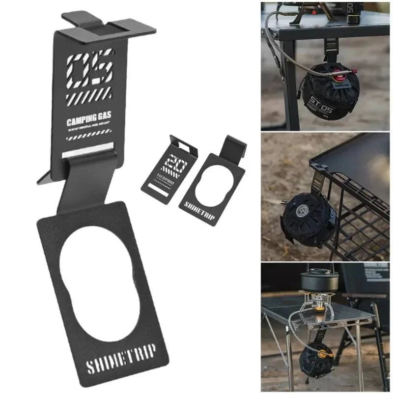 Shinetrip Gas Canister Hanging Hook IGT Camping Table Stainless Steel Butane Gas Tank Hanger Gas Keychain Gas Tank Accessories-WAYBIKER