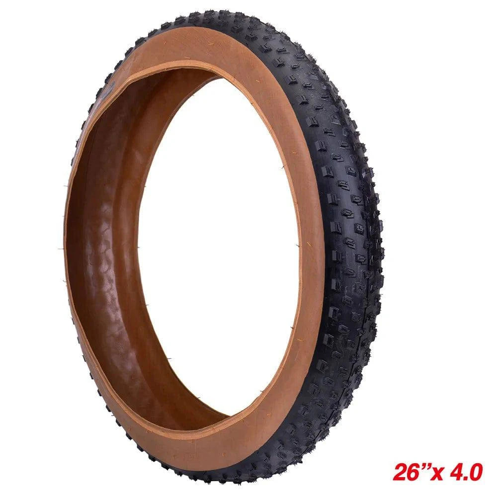 26 x 4.0Inch/20 x 3.0Inch/20 x 4.0 Inch Fat Bike Tire Rubber Bike Folding Tires Snow Beach Bicycle Replacement Tire-WAYBIKER