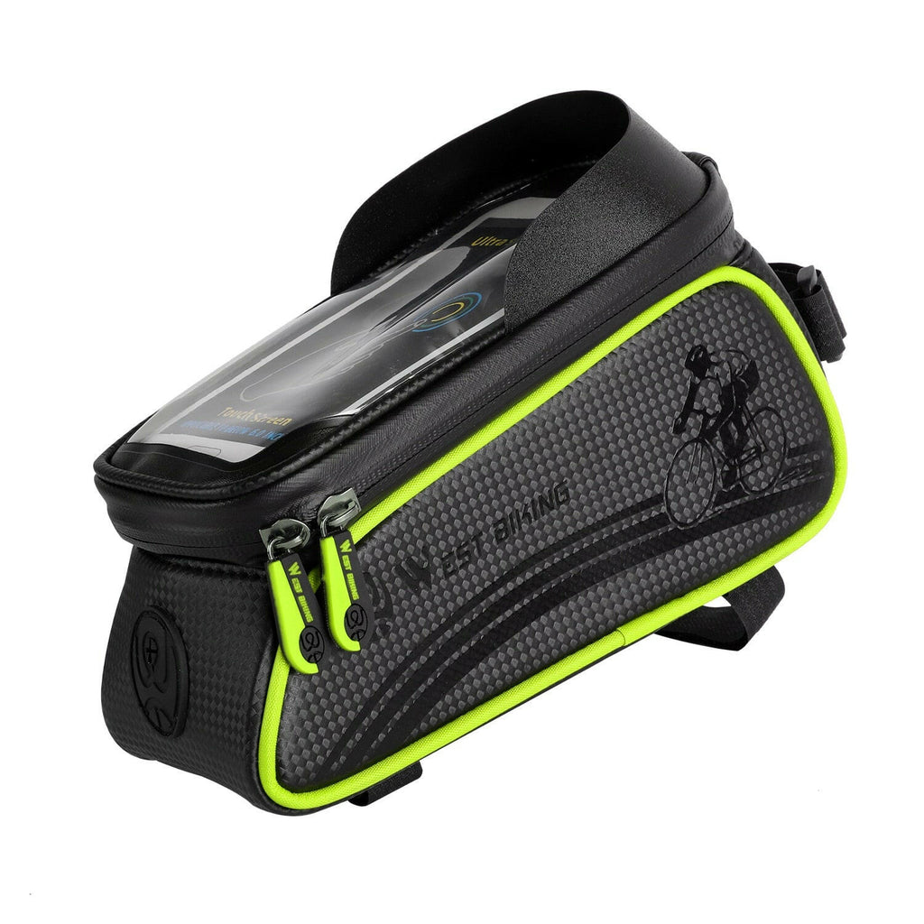 WEST BIKING 6.5 Inches Bicycle Bag Waterproof Cycling Top Front Tube Frame Bag Touch Screen Phone Case Storage MTB Road Bike Bag-WAYBIKER