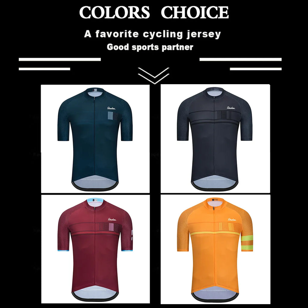 Unisex Cycling Jersey RAUDAX Breathable Cycling Racing Bike Shirts Cycling Clothes Maillot Summer MTB Ropa Ciclismo Uniform Kit-WAYBIKER