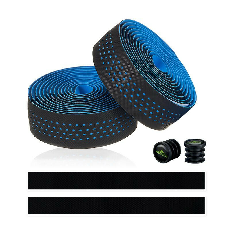 ESLNF Bicycle Handlebar Tape Steering Wheel Cover Road Cycling Handle Non-slip PU Belt Tape Bike Accessories Shock Straps-WAYBIKER