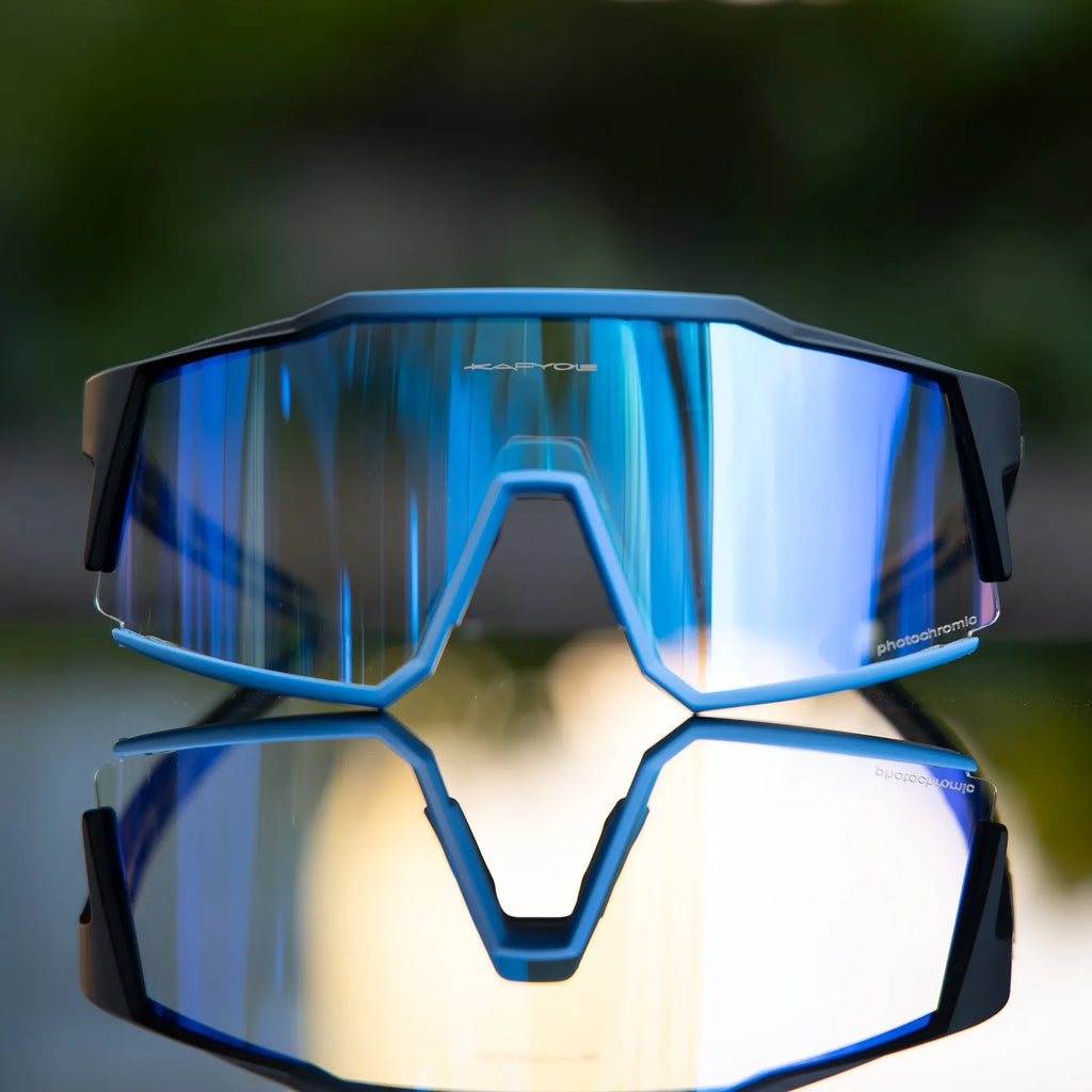 Kapvoe Red Photochromic Hiking Driving Cycling Sunglasses UV400 Outdoor Bike Eyewear TR90 Frame Sports Bicycle Camping Goggles-WAYBIKER