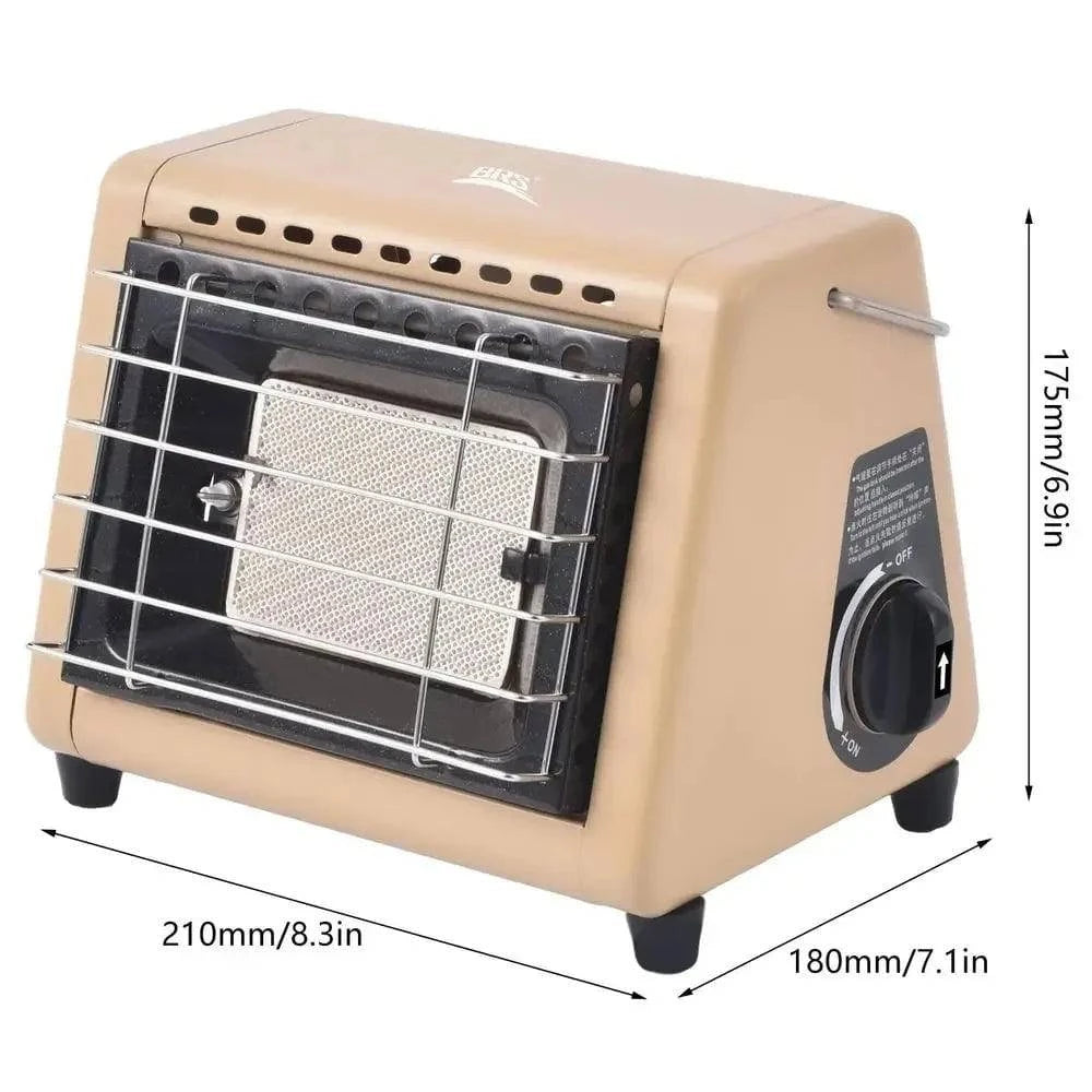 BRS-H23 1500W Gas Heater Stove Patio Heater Portable Outdoor Camping Heating Stove Tent Mini Heater Stove Propane Radiant Heater-WAYBIKER