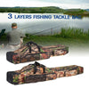 120cm/150cm 3 Layers Fishing Bag Portable Folding Fishing Rod Reel Bag Fishing Tackle Carry Bag Case For Outdoor Fishing-WAYBIKER