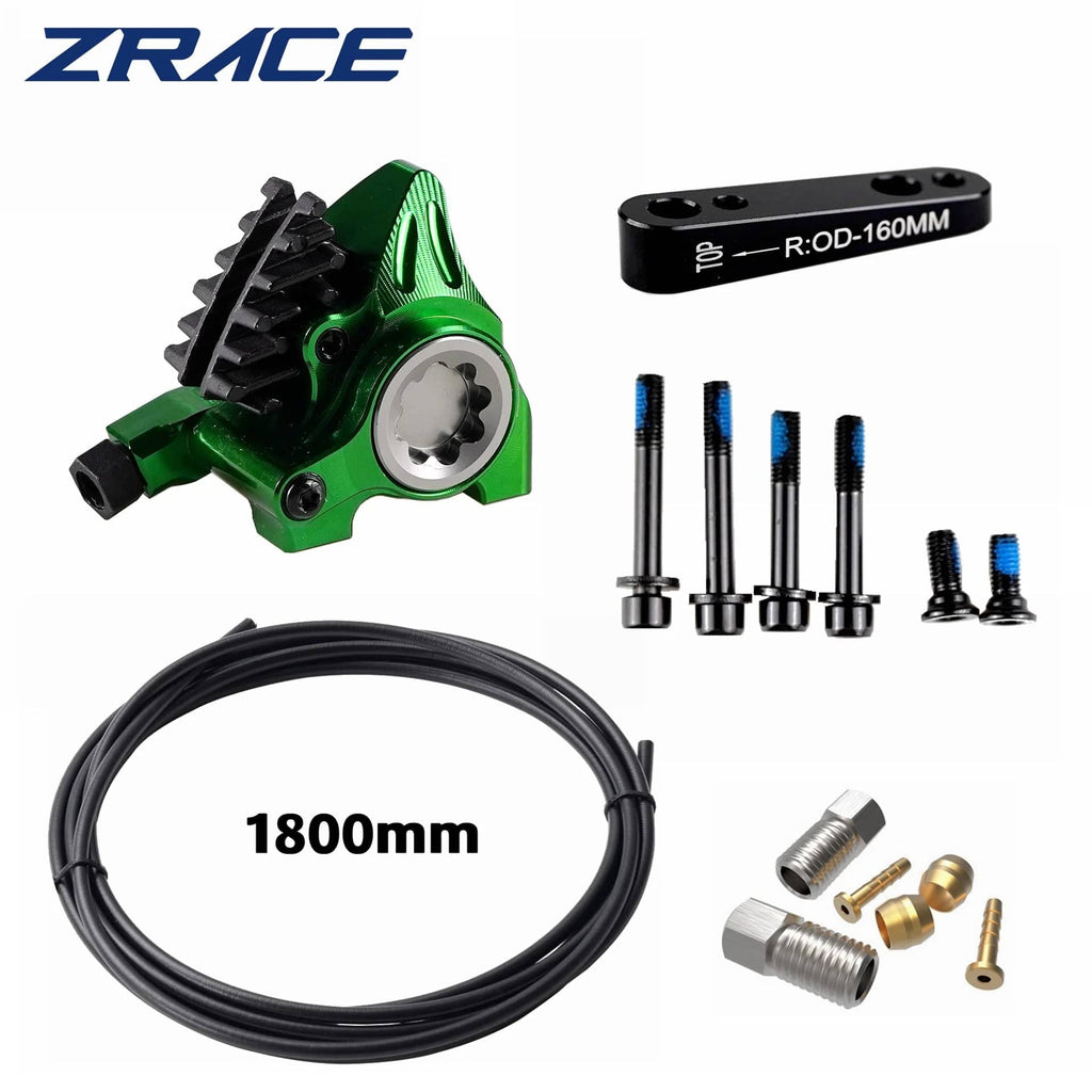 ZRACE XG Flat Mount Caliper, Road Hydraulic Brake, ICE-TECH Pads, BMX Raceing, Full CNC Lightweight-WAYBIKER