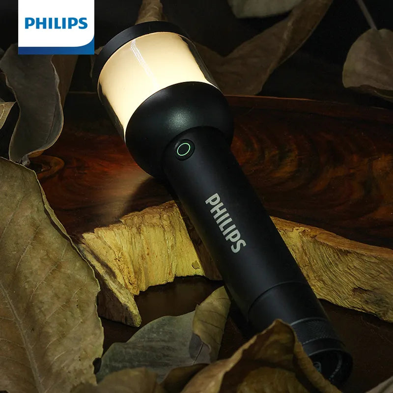 Philips Camping Flashlight 2 in 1 Design Powerful Rechargeable LED Flashlights for Self Defense Camping Hunting Hiking Fishing-WAYBIKER