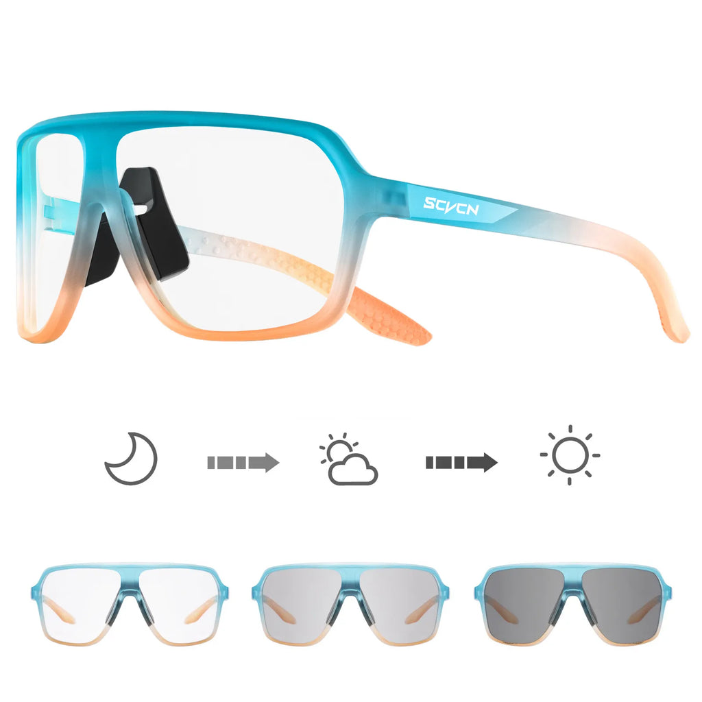 Polarized Cycling Glasses Men MTB Cycling Sunglasses Women Road Bike Glasses UV400 Bicycle Glasses Outdoor Photochromic Glasses-WAYBIKER