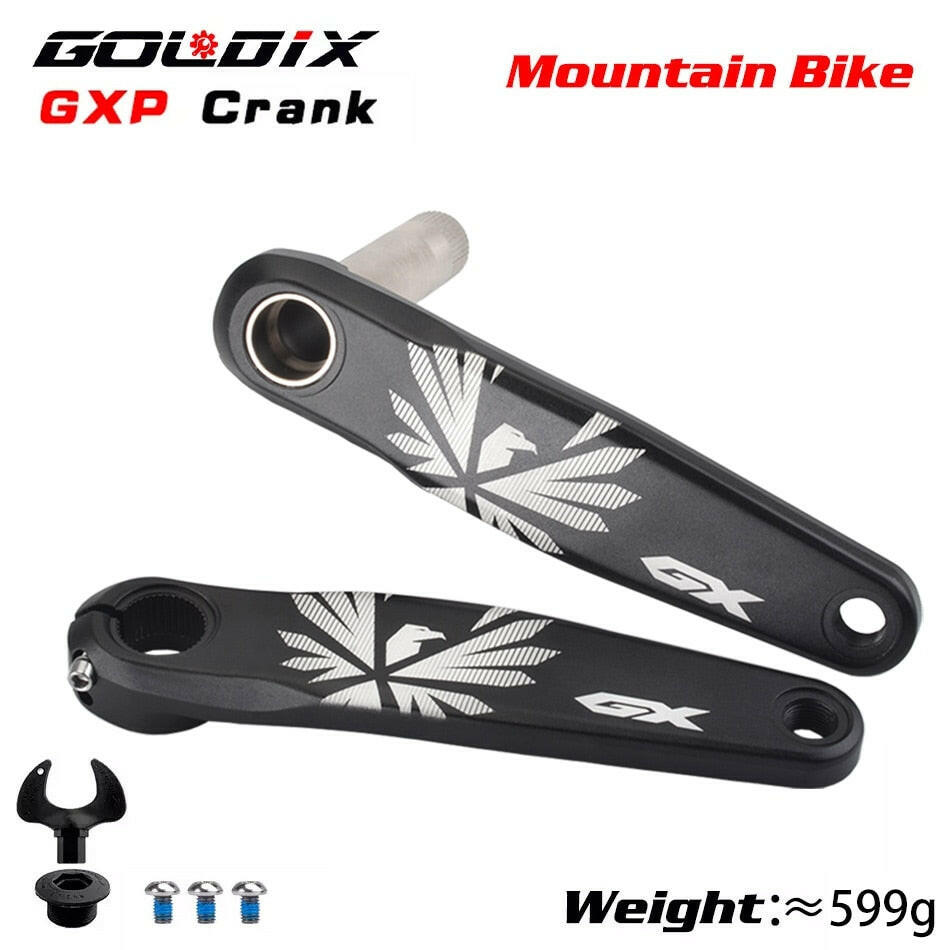 GX Bicycle Crankset GXP MTB Bike Crank Chainring Bike 170mm 175mm Black 0 Degree 30T 32T 34T 36T 38T Aluminum Alloy with Bottom-WAYBIKER