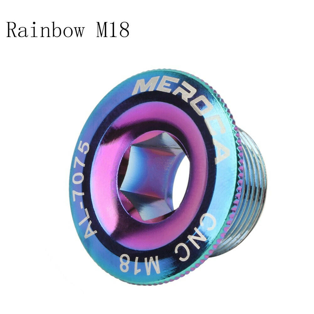 M18/M19/M20 Bicycle BB bolts Bottom Bracket Aluminum alloy CNC Crankset Nut Crank Cap Crankset Screws Crank Arm Fixing Bolt-WAYBIKER