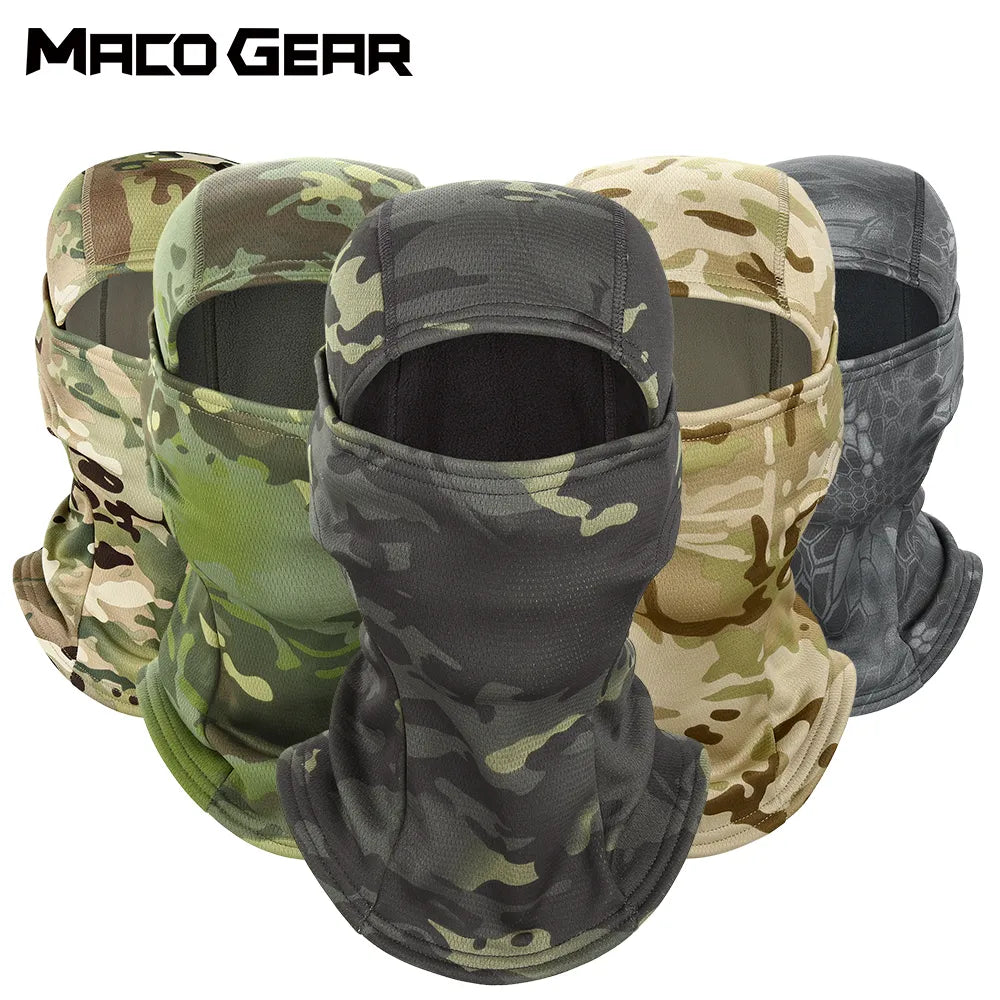 Winter Full Face Mask Tactical Balaclava Camouflage Cycling Running Bicycle Scarf Ski Climbing Bike Hunting Snowboard Men Women-WAYBIKER