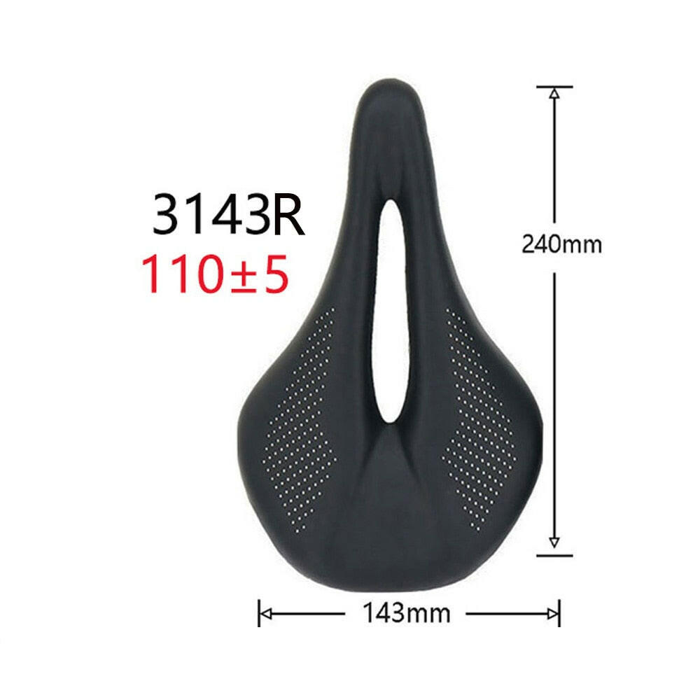 New 89g EVA Carbon Bike Saddle Comfortable Ultra-Light Saddle MTB Saddle 7x7mm Racing Bicycle Bicycle installation 240*143MM-WAYBIKER