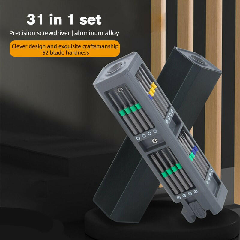 24 In 1 Screwdriver Set 31 in 1 Precision Magnetic Screw Driver Bits Mini Tool Case Dismountable For PC Phone bike Repair-WAYBIKER