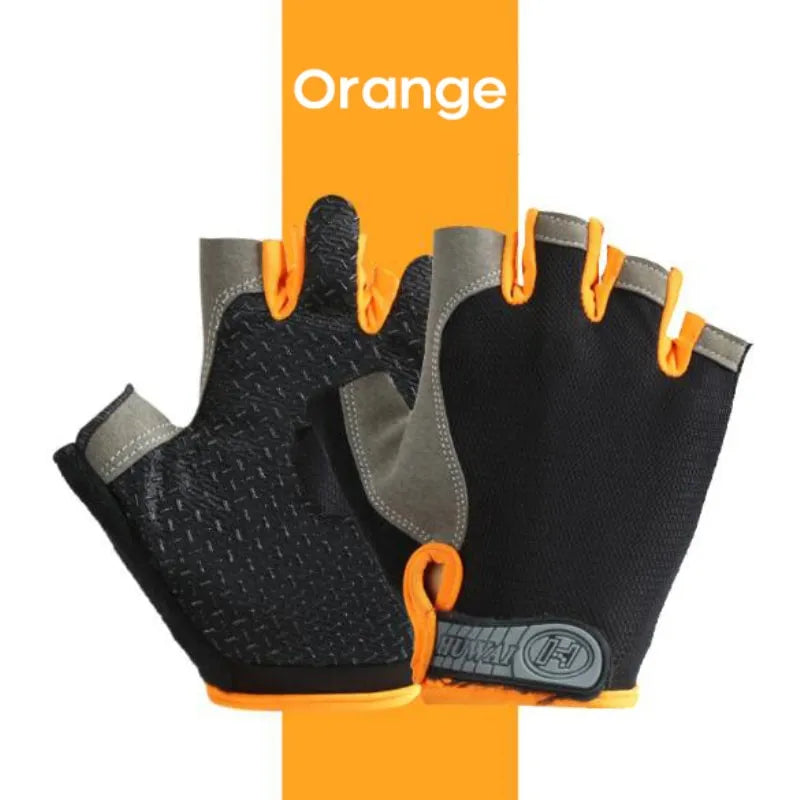 Half Finger Outdoor Cycling Anti Slip Anti Sweat Men Women Half Finger Gloves Breathable Anti Shock Sports Gloves-WAYBIKER