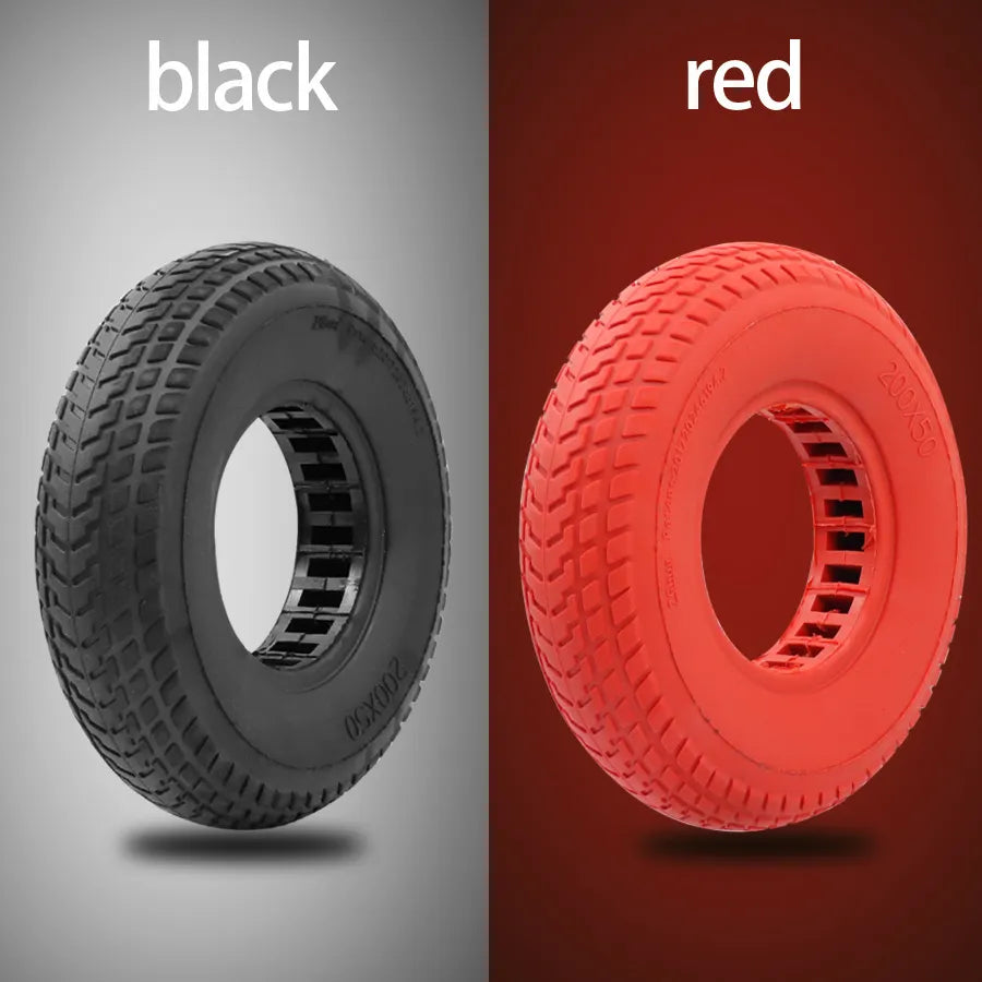 200x50 Explosion-proof Electric Bike Scooter Tubeless Tyres 8 Inch Motorcycle Solid Wheel Tires Bee Hive Holes 200*50 Tire-WAYBIKER
