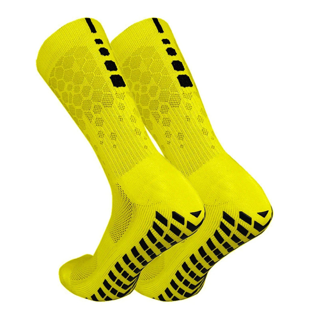 Anti-slip Soccer Socks for Men and Women Breathable Athletic Socks with Grippers for Yoga Football Gym-WAYBIKER