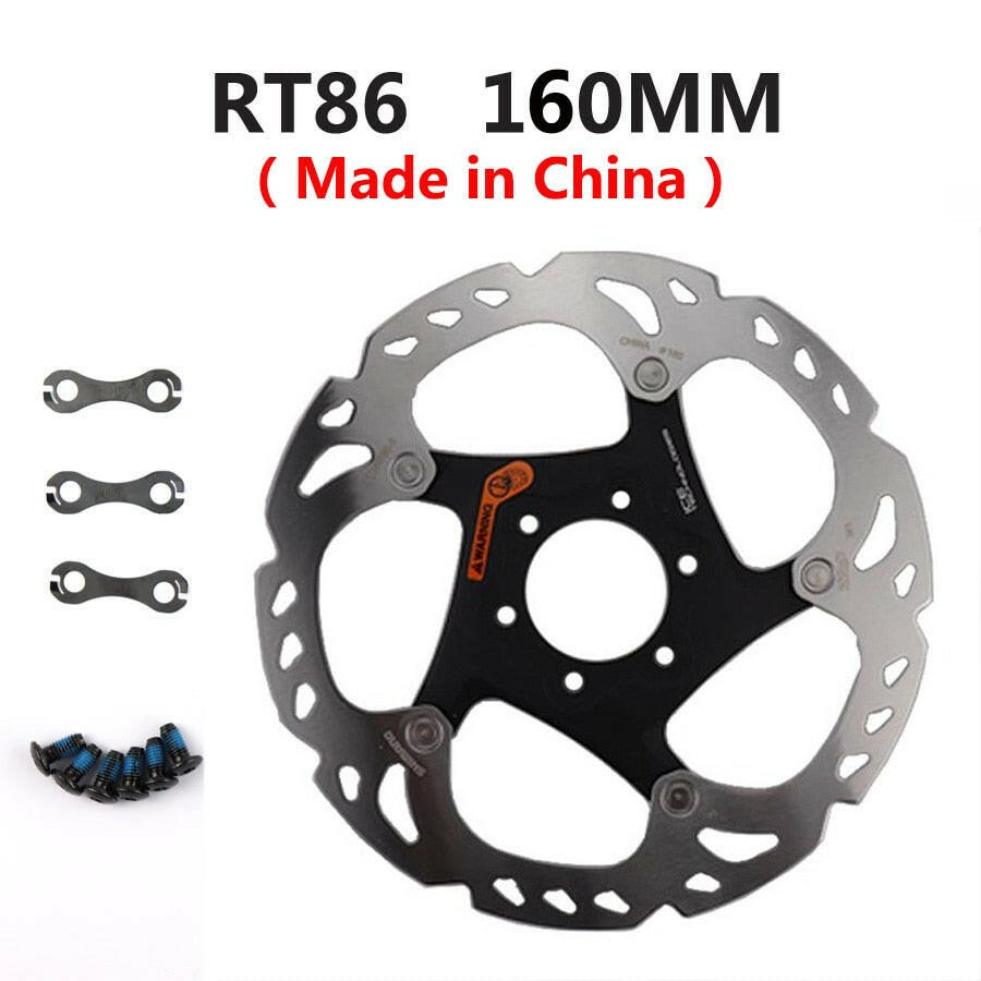 SHIMANO XT Brake Disc SM RT76 RT86 Rotor Ice Point Technology Brake Disc 6 Bolt Mountain Bikes Disc 160MM 180MM 203MM