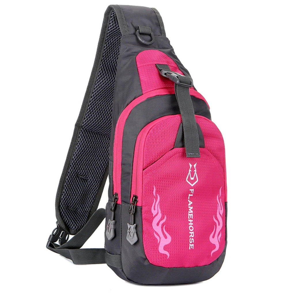 Men Sling Backpack Chest Crossbody Bag Waterproof Lightweight Chest Bag Shoulder Bag Travel Sports Running Cycling Gym Daypack-WAYBIKER