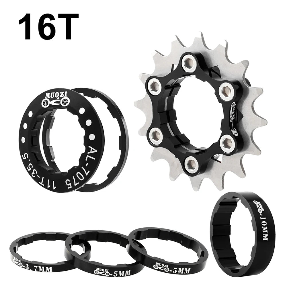 13T/16T/20T Mountain Bike Cassette Bicycle Freewheel Conversion Kit Flywheel Sprocket Single Speed Cassette Cog Chain Tensioner