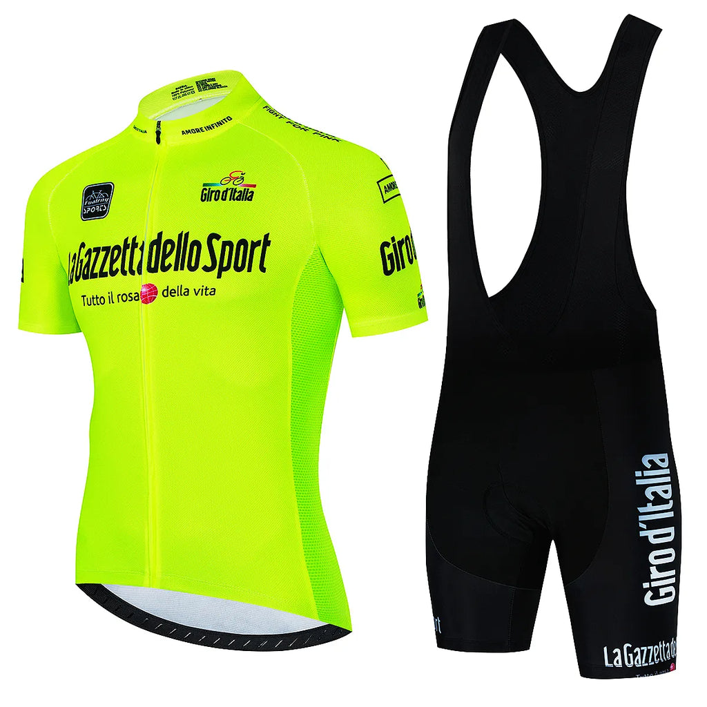 Tour De Giro D'ITALIA Cycling jersey Sets Mens Cycling Clothing Summer Short Sleeve Quick-dry MTB bike suit Ropa Ciclismo estivo-WAYBIKER