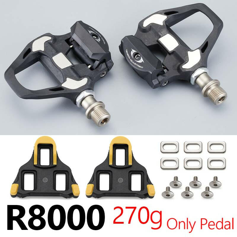 Carbon Fiber Road Bike SPD Cliples Pedal Suitable for SPD/Keo Self-locking Professional Bicycle Pedals R8000/R550 With SM-SH11