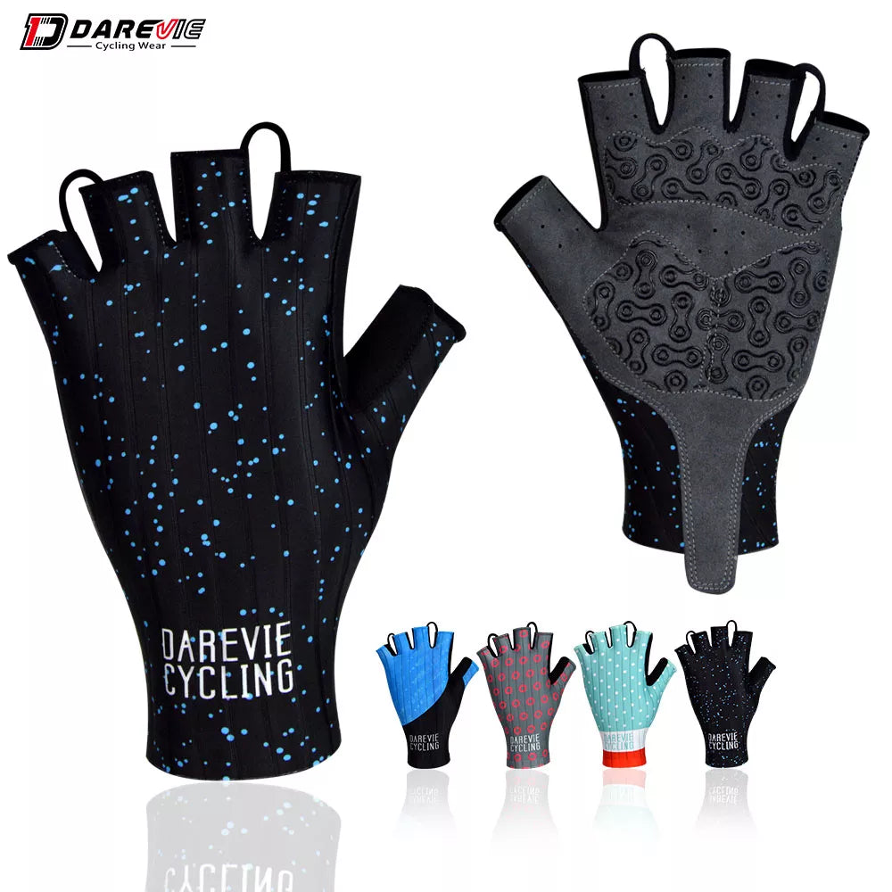DAREVIE Cycling Gloves Pro Light Soft Breathable Cool Dry Half Finger Cycling Glove Anti Slip Shockproof Bike Gloves MTB Road-WAYBIKER
