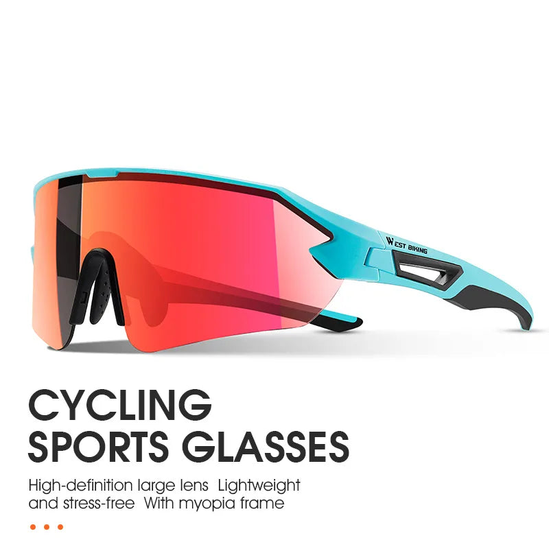 WEST BIKING Cycling Sunglasses UV400 Protection Sports Eyewear Men Women MTB Road Bike Bicycle Glasses Hiking Riding Goggles-WAYBIKER