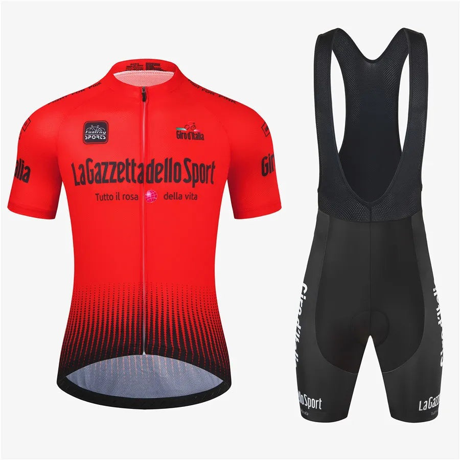 Tour Of Italy Bicycle Clothes Cycling Jersey Set Summer Road Bike Short Sleeve Cycling Clothing Men Mtb Jersey Set Sport Wear-WAYBIKER
