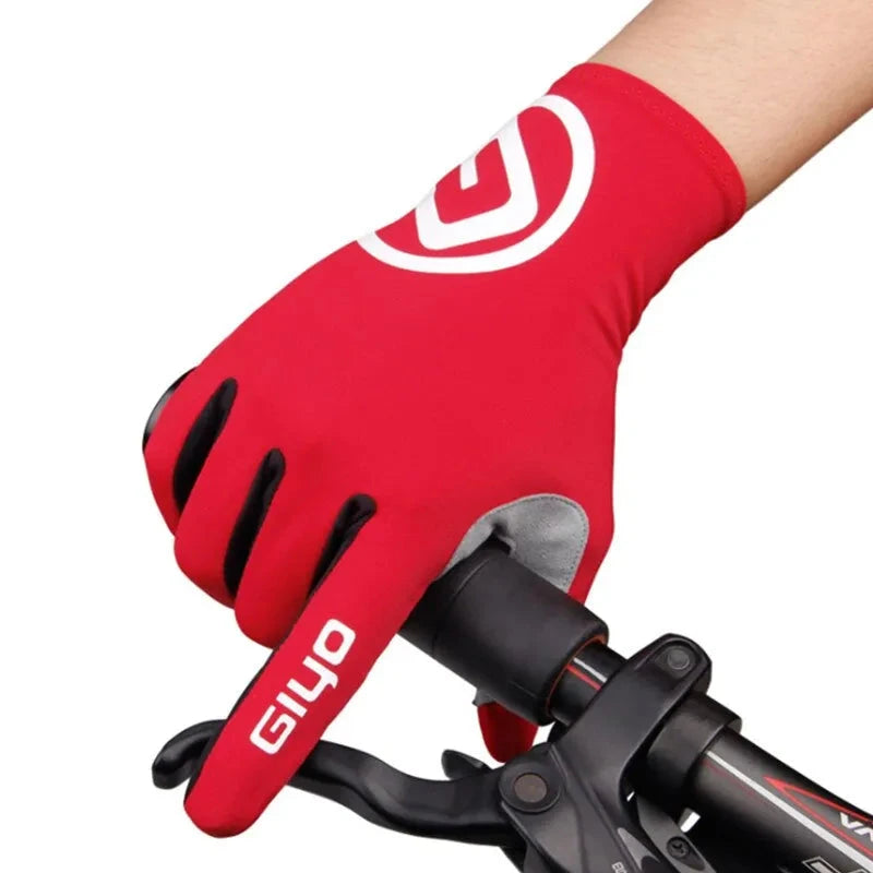 GIYO Touch Screen Long Full Fingers Half Fingers Gel Sports Cycling Gloves MTB Road Bike Riding Racing Women Men Bicycle Gloves-WAYBIKER
