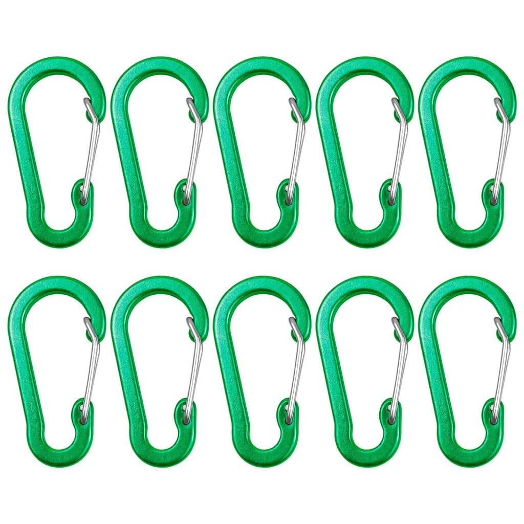 Carabiner Clips Mini Aluminum Alloy Keychain Carabiner Clip D Rings for Camping Hiking Fishing Backpacking-WAYBIKER