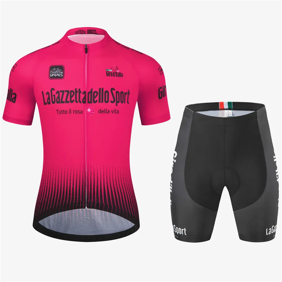 Tour Of Italy Bicycle Clothes Cycling Jersey Set Summer Road Bike Short Sleeve Cycling Clothing Men Mtb Jersey Set Sport Wear-WAYBIKER