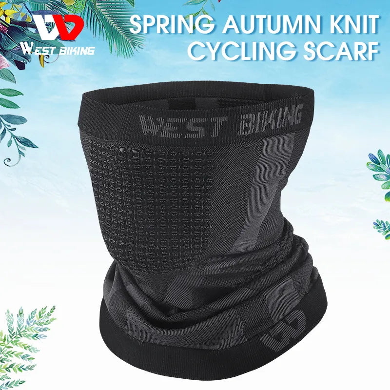 WEST BIKING Sport Scarf Knitted Breathable Cycling Headwear Outdoor Running Dustproof Windproof Bicycle Balaclava