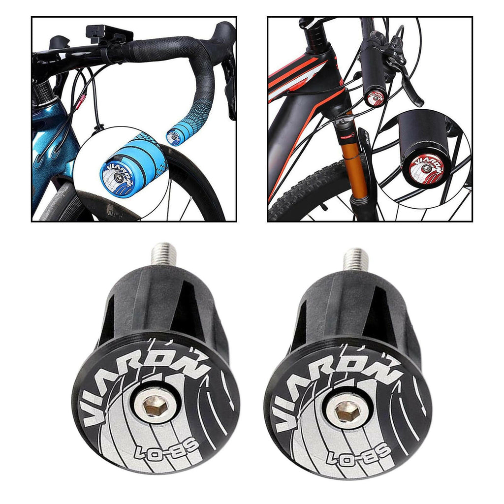 Road Bike Aluminum Handlebar Bar End Stoppers-WAYBIKER