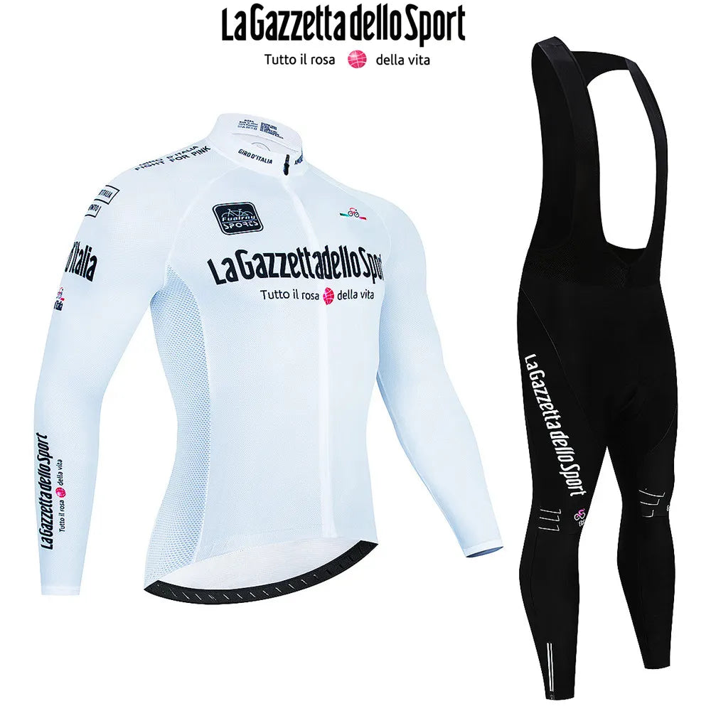Tour De Giro D'ITAL Autumn Cycling Jersey Set Long Sleeve Bicycle Sportwear Suit Road Bike Clothing Mtb Ropa Ciclismo Uniform-WAYBIKER