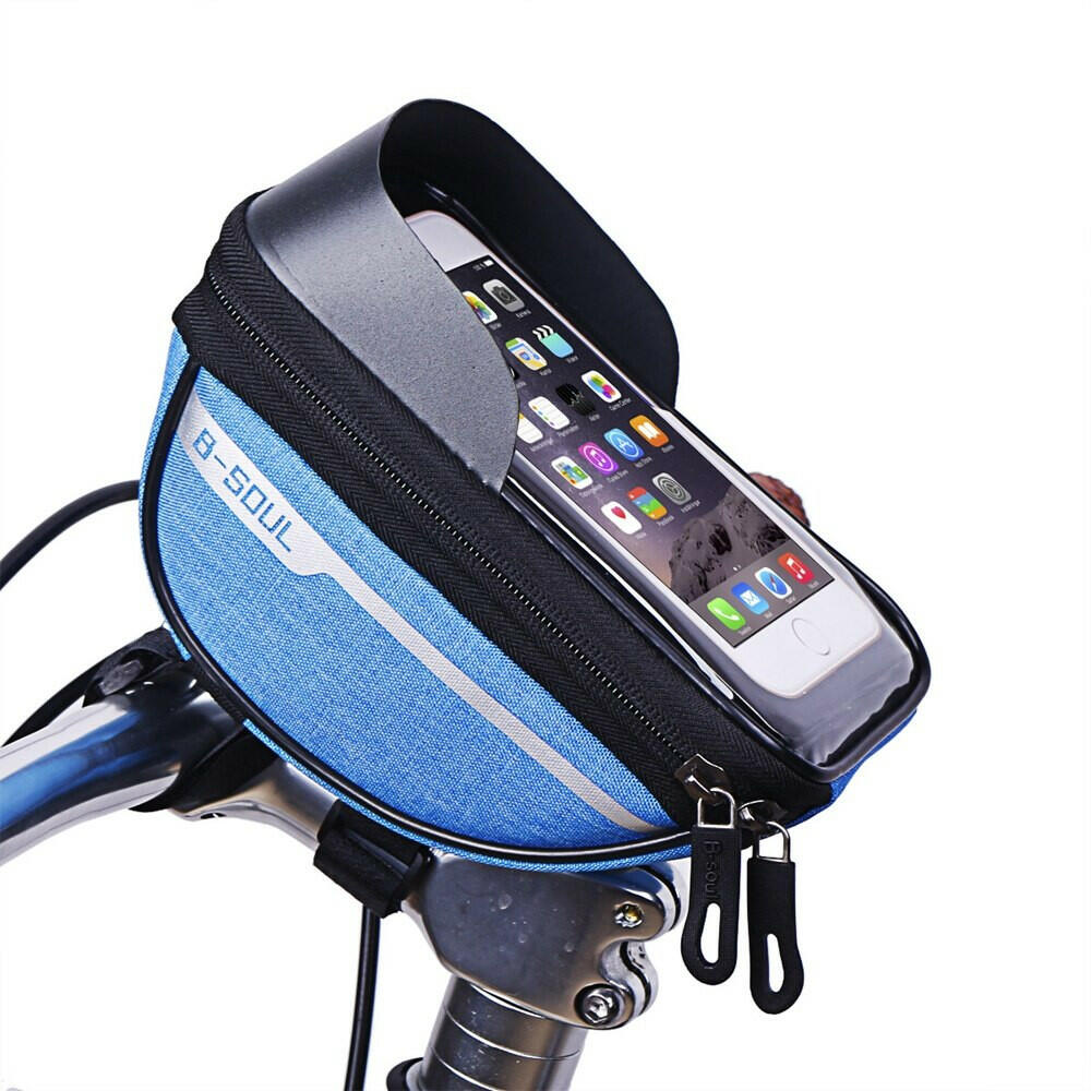 6.5 Inches Bicycle Bag Waterproof MTB Tube Handlebar Bag Case Bicycle Mobile Phone Front Bag Cycling Bike Accessories-WAYBIKER