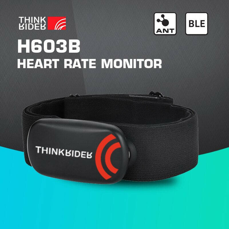 ThinkRider Heart Rate Monitor Chest Strap ANT+ BLE 4.0 Fitness Sensor Compatible Belt Wahoo Polar Garmin Connected Cycl