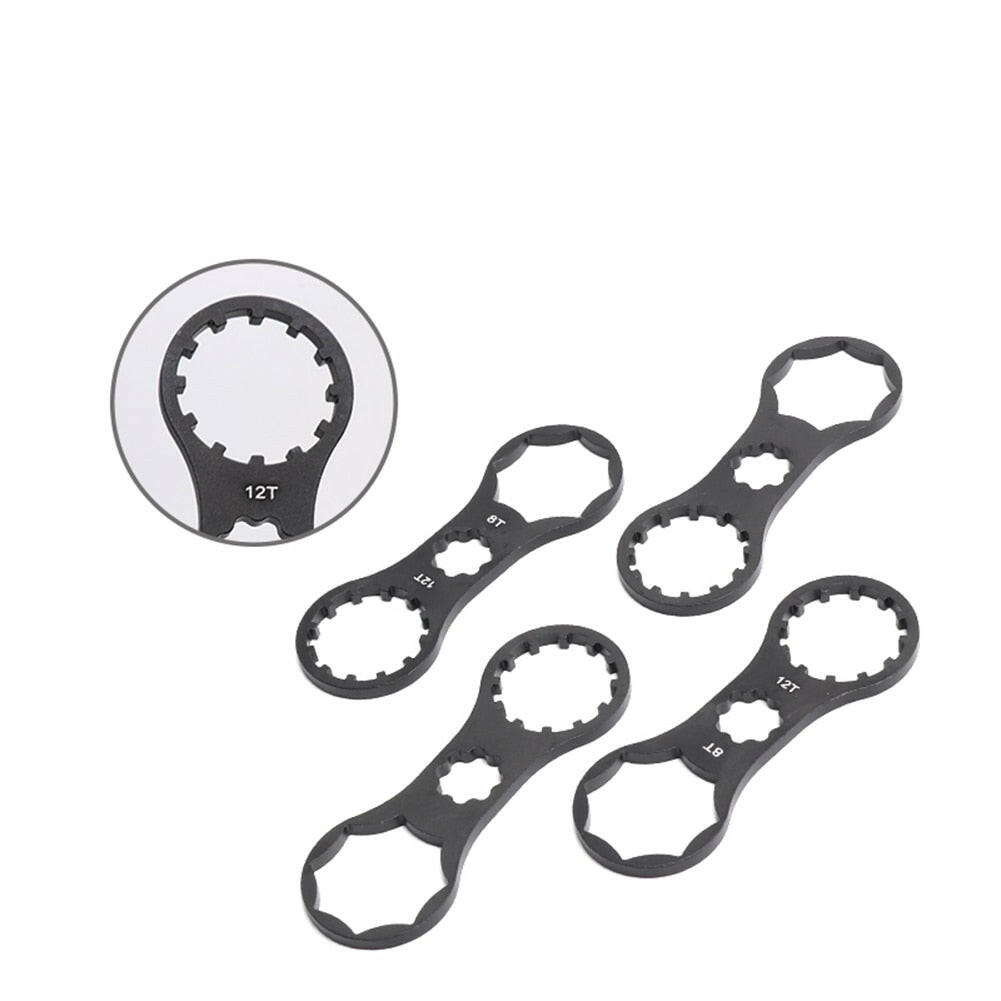 MTB Bike Bicycle Front Fork Cap Wrench Tool Aluminum For SR Suntour XCR/XCT/XCM/RST Bike Front Fork Cap Wrench Disassembly Tools-WAYBIKER
