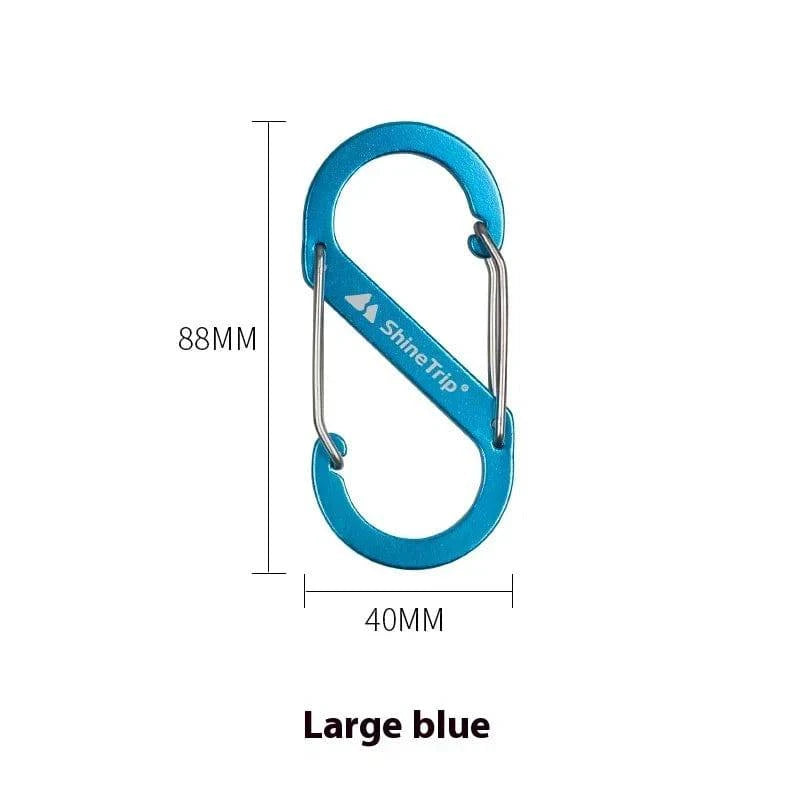 ShineTrip Outdoor S-shaped Mountaineering Buckle Backpack Quick Hanging Aluminum Alloy Outdoor Camping Multi functional Hook-WAYBIKER