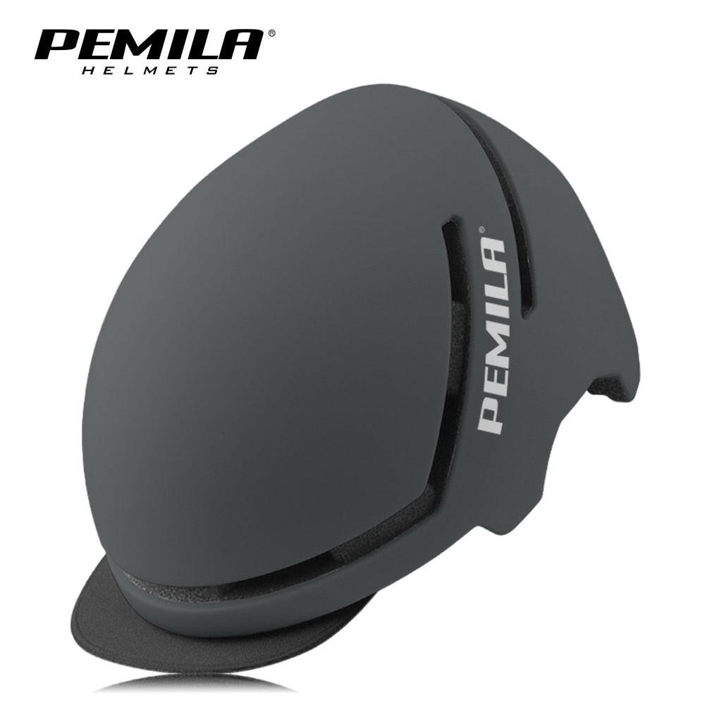 PEMILA Urban Commuter Cycling Helmet With Cloth Hat Eaves Folding Bicycle Helmet Scooter Electric Power Assisted MTB Bike Helmet-WAYBIKER