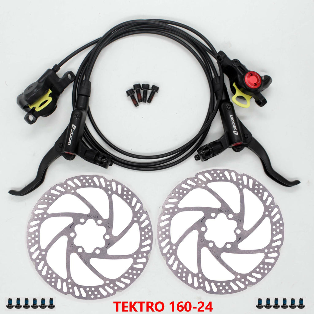 ZOOM HB-875 Bike Brake mtb Hydraulic Disc brake  M395 MT200 left front right rear  800/1400MM-WAYBIKER