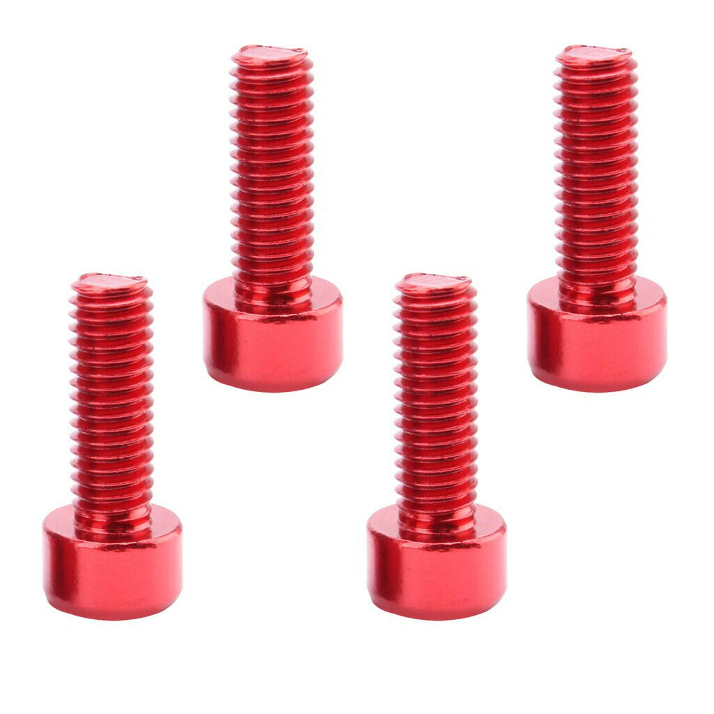 4 Pcs/Set Bicycle Water Bottle Cage Bolts Holder Screws Hex Socket Screws M5 Aluminum Holder Bolts MTB Road Bike Accessories-WAYBIKER