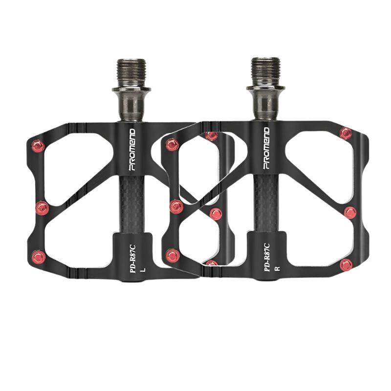 PROMEND Bike Pedals Quick Release Mtb Bicycle Pedals Anti-slip Ultralight Mountain Road Cycling Pedals Carbon Fiber 3 Bearings-WAYBIKER