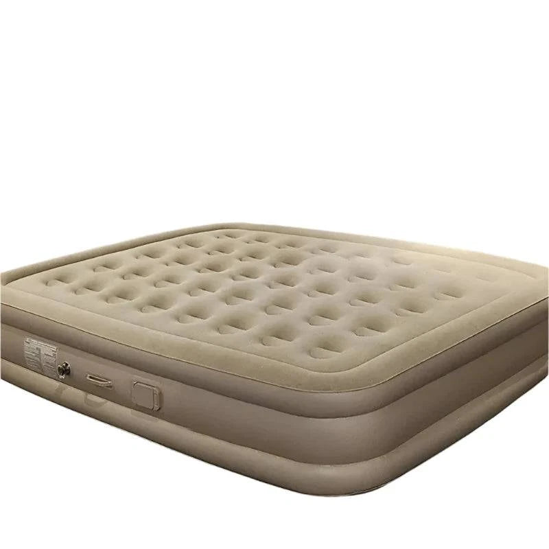 Interior Air Mattress Glamping Mats PVC Inflatable Sleeping Mattress Luxury 2 Person Camping Bed Mat Built-in Pump Thicken Mat-WAYBIKER