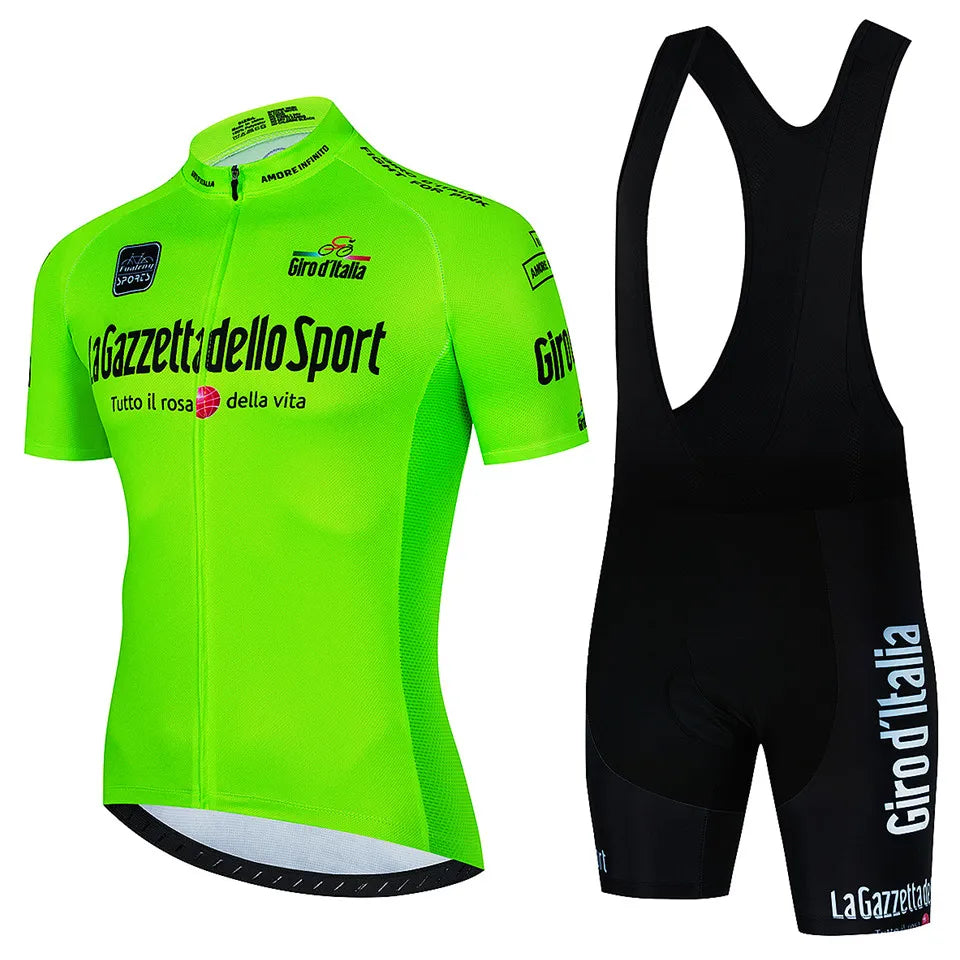 Tour De Giro D'ITALIA Cycling jersey Sets Mens Cycling Clothing Summer Short Sleeve Quick-dry MTB bike suit Ropa Ciclismo Estivo-WAYBIKER