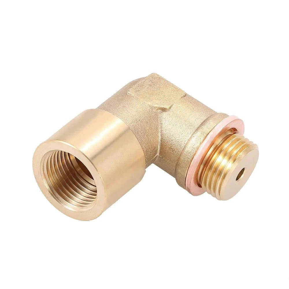 90° Angled Lambda O2 Oxygen Sensor Extender Spacer for Decat Hydrogen Brass M18x1.5 Car Accessories-WAYBIKER