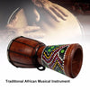 6in African Djembe Drum Hand-Carved Solid-Wood Goat-Skin Traditional African Musical Instrument-WAYBIKER