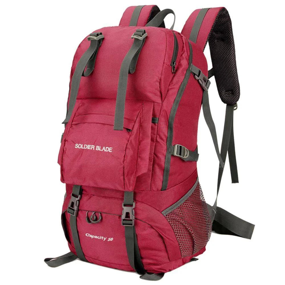 50L Mountaineering Backpack Waterproof Outdoor Running Bicycle Bag Large Capacity Riding Backpack Breathable Jogging Travel Bag-WAYBIKER