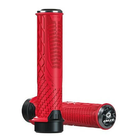 ENLEE Cycling Bike Rubber Handle Cover Anti-Slip Shock Absorber Grip Mountain Bike Handle Universal Unilateral Locking-WAYBIKER