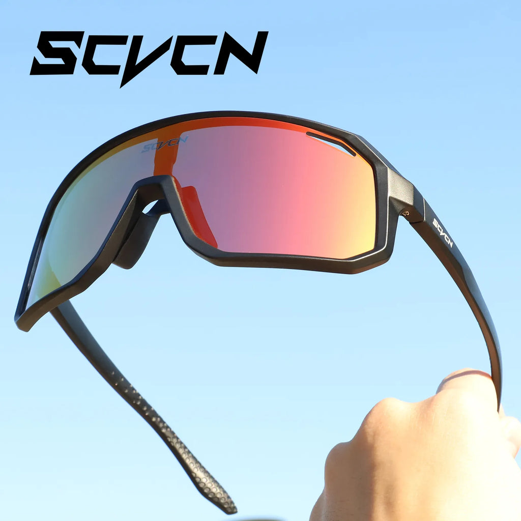 SCVCN Cycling Glasses Bike Sunglasses Men UV400 Eyewear Sports MTB Outdoor Goggles Bicycle Women Sunglasses Multi Color Riding-WAYBIKER