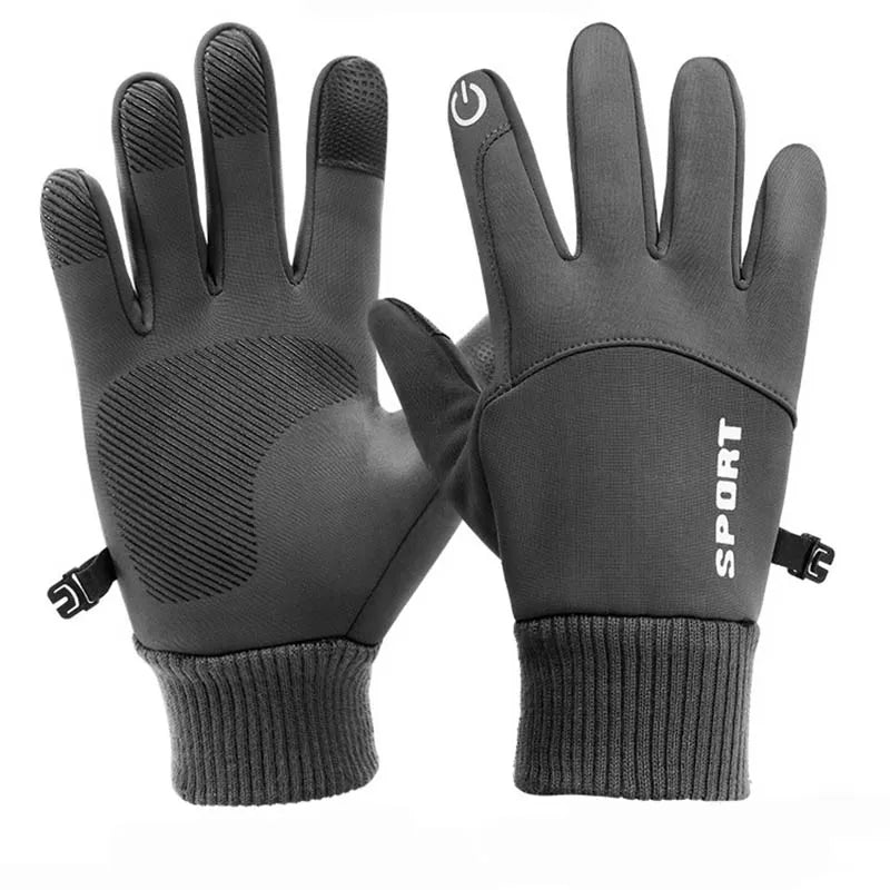 Winter Waterproof Men's Gloves Windproof Sports Fishing Touchscreen Driving Motorcycle Ski Non-slip Warm Cycling Women Gloves-WAYBIKER